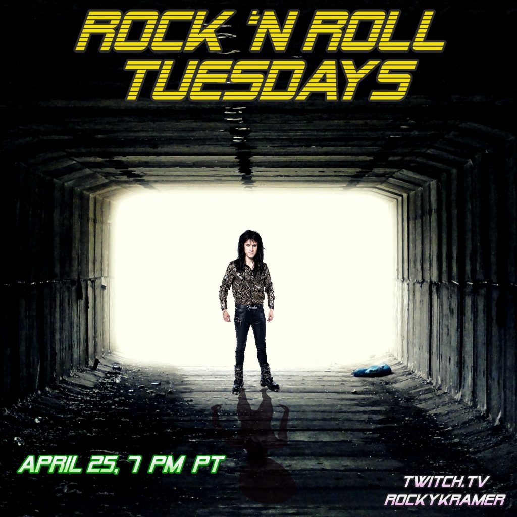 Rocky Kramer’s Rock & Roll Tuesdays Presents “Outer Space” On April 25th 2023, 7 PM PT on Twitch